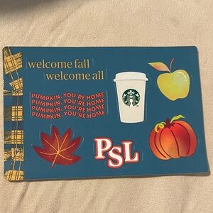 Starbucks Welcome Fall Autumn Sticker Set